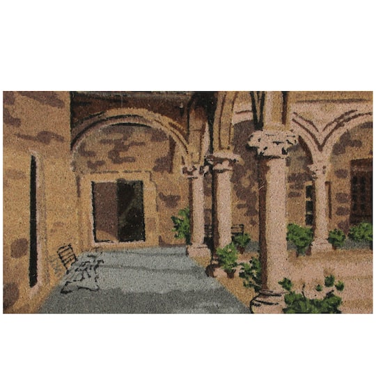 Archway Print Coir Outdoor Rectangular Door Mat, 29.5" x 17.75"